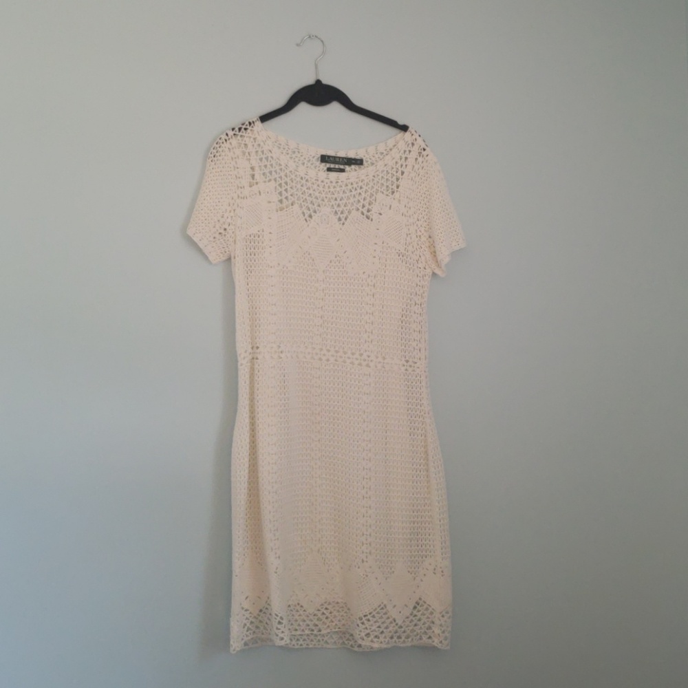 Ralph Lauren lace white dress